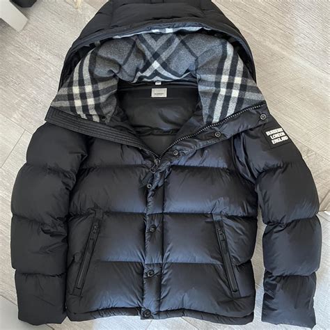 black puffer burberry jacket kids|burberry puffer jacket men.